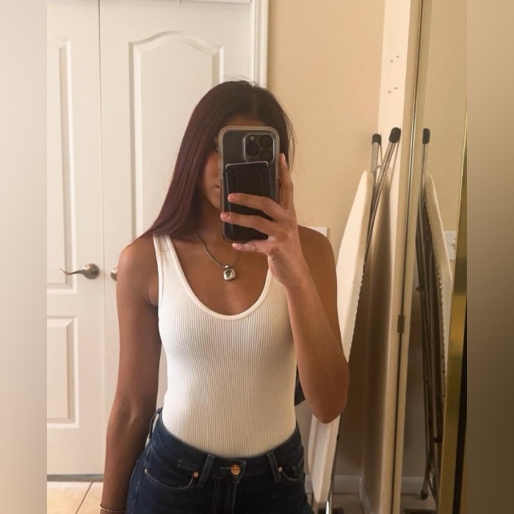 White Zara Bodysuit